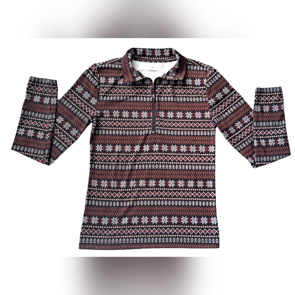 Lou & Grey 1/4 zip long sleeve shirt